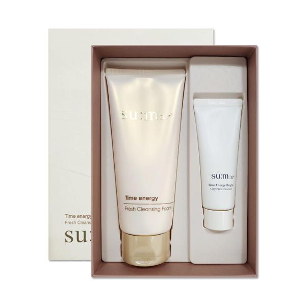 Sum Time Energy Fresh Cleansing Foam Planning 200ml + Pack Cleanser 40ml Hypoallergenic Foam Cleanser