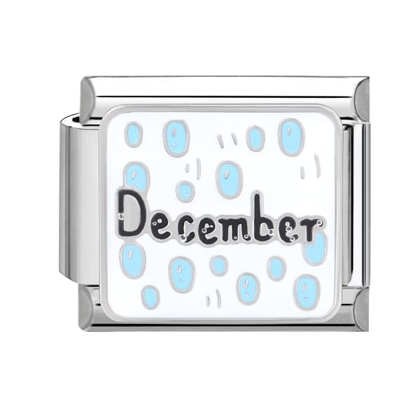 papasgix Modular for Italian Charm Italian Charms for Women 12 Months Italian Style Charms fits all 9mm Bracelet Retro Personality Charms Bracelets Accessories Girl Boy Gift(Coloured 12 Dec)