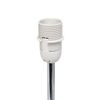 Simple Designs LT2007-BLK Chrome Mini Basic Table Lamp with Fabric Shade, Black