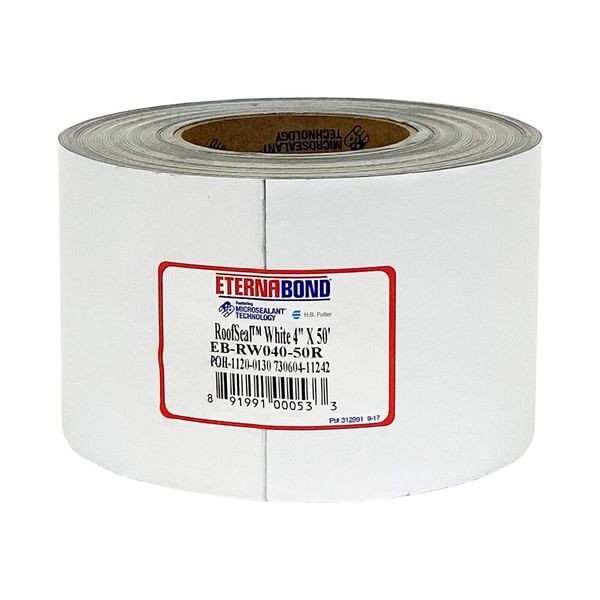 EternaBond RoofSeal White 4" x50' MicroSealant UV Stable RV Roof Seal Repair