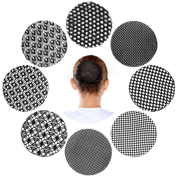 8 Pieces Ballet Hair Bun Cover for Girls Ballet,InvisibleBallet Hair Net s for Bun,Dance Hair Cover,Hair Nets for Bun for Women Ballet Girls (Classic Style)