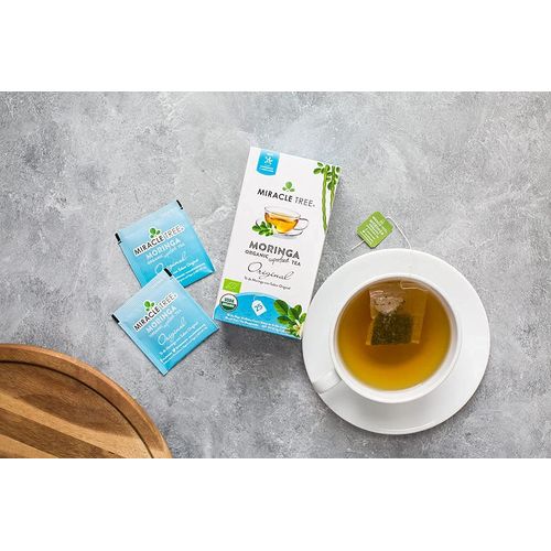 Miracle Tree - 3 Count of Organic Moringa Superfood Tea, 25 Individually Sealed Tea Bags, Original (Keto, Detox, Energy/Immunity Booster, Vegan, Gluten-Free, Organic, Non-GMO, Caffeine-Free)