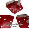 6 Pack Trapezoidal Grinding Disc Pads For Concrete Grinders Soft Bond 60 Grit
