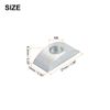 sourcing map 12pcs M8 Half Moon Nuts Washers, Iron Solid Half Moon Lock Washer, Spacer Connector Hardware Fittings, Silver