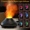 Aroma Humidifier Essential Oil Diffuser 3D Volcano Flame Mist Air For Home Decor
