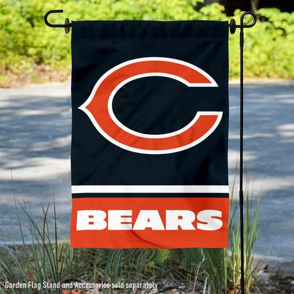 Chicago Bears C Logo Garden Flag and Yard Banner