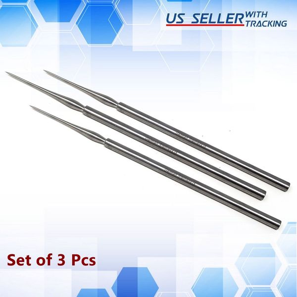 3 Pcs STR Needle Point Spear Head Dissecting Probe Lab Scientific Tool Stainless
