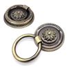 Gad2go 6 Pack Drawer Ring Pull Handles 1.77 Inch Vintage Antique Ring Pull Handle for Dresser Cabinet Cupboard Drawer Pull Handles Knobs,Bronze