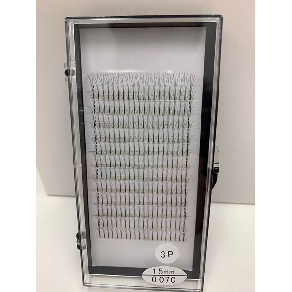 💗007mm thickness W Shape Bloom 3D 4D 5D Premade Fans Eyelash Extension