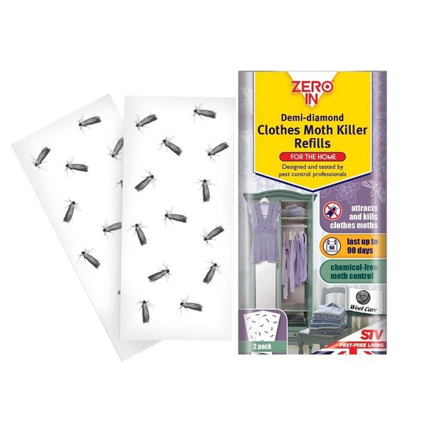 Zero In Demi Diamond Clothes Moth Refills Twin Pack