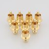 16Pcs Gold Plated RCA Caps Plug Short-Circuit Shielding Socket Protect Cover