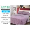 Maxmal Home 100% Cotton 3 Pieces Flannel Sheet Set Full Ssize, Soft, Breathable,