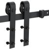6.6 FT Sliding Track Barn Door Basic Hardware Kit Closet Hang Style Track Rail