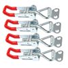 4 Pack Heavy Duty Metal Toggle Latch, Adjustable Box Closure Tension Lock Pull Latch Clamp, Quick Release Toggle Catch Latch for Tool Boxes, Trunk Cases, Cabinets