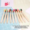 SWKJ Bamboo Toothbrushes with Soft Bristles,10 Packs of Organic Natural Adult Kids Bamboo Soft Toothbrush, Eco-Friendly and Plastic Free Packaging for Family, Travel(Multicolor)