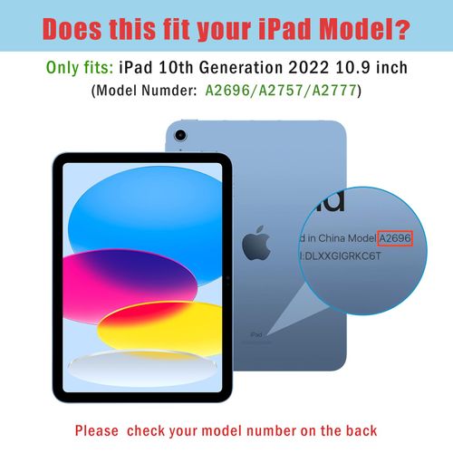ProCase 1 Pack Screen Protector for iPad 10th Generation 2022 A2696/A2757/A2777 10.9 Inch, Tempered Glass Film Guard for iPad 10 -Clear