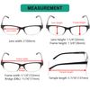 Eyekepper 5-pack Spring Hinges Vintage Reading Glasses Readers Black/Clear +1.75