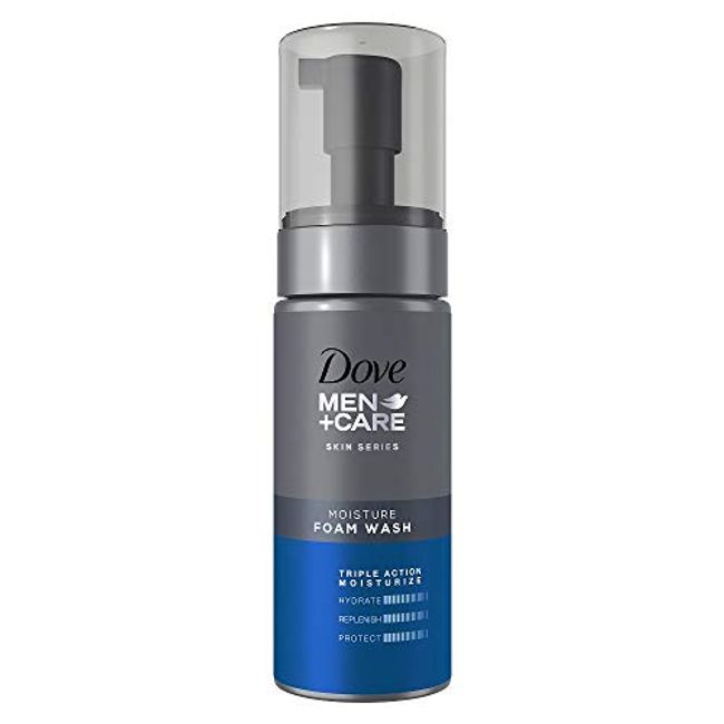 Dove Men + Care Moisture Foaming Facial Cleanser, 4.9 fl oz (140 ml) x 24 Pieces