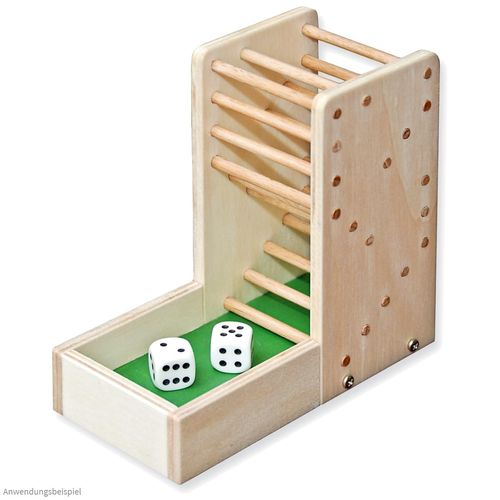 matches21 HOME & HOBBY Dice Tower DIY Wooden Craft Set for Children from 11 Years as a Dice Game
