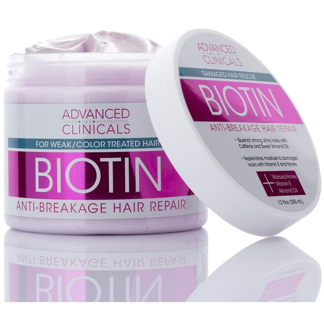 Advanced Clinicals Biotin Kırılma Önleyici Saç Onarıcı Maske 340GR