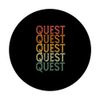Retro Individueller Vorname Name Quest PopSockets mit austauschbarem PopGrip