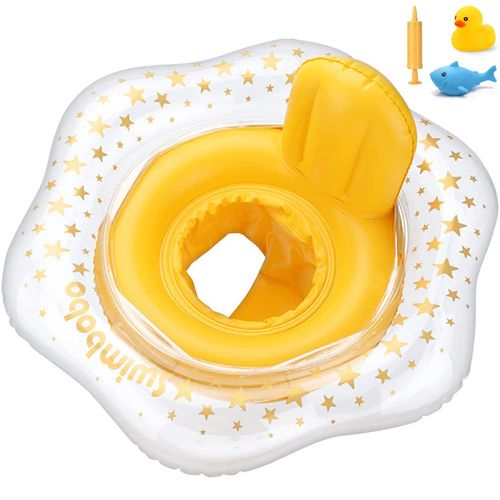 YXTC Baby Floats Foot Floats for Kids Swimming Pool Bath Water Play Baby Safety for Children 3 Months-6 Years Old (Yellow)
