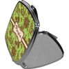YouCustomizeIt Personalized Green & Brown Toile Compact Makeup Mirror