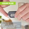 WORKPRO Safe Ceramic Box Cutter Small 2PC-GRAY with Extra Blades Quick Change
