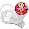 Hibiscuses Flower Nail Clippers Plus Bottle Opener Keychain