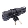 Nicheez Bicycle Key Blade Lock Foldable Compact Anti-Theft (Black)