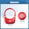 A ABSOPRO Engine Start Stop Button Cover Sticker Kit for Mercedes Benz Red Item Replacement