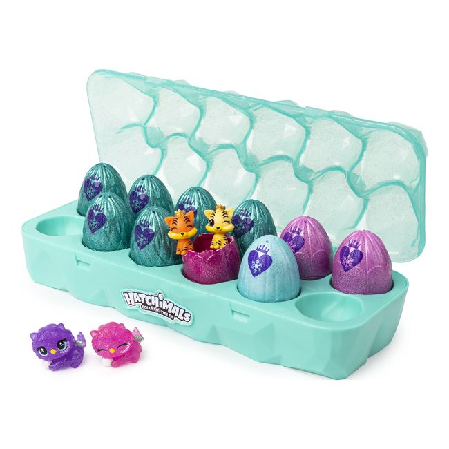 Hatchimals CollEGGtibles, Jewelry Box Royal Dozen 12-Pack Egg Carton with 2 Exclusive (Styles May Vary)