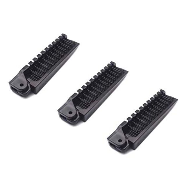 Aeyistry 3 Pcs Portable Travel Hair Comb Brush Foldable Massage Hair Comb Anti-static Hairdressing Tools Set(Black)