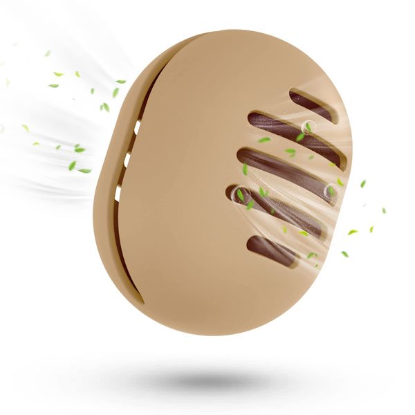 Fauxomor Makeup Sponge Holder - Three-sided Breathable Silicone Beauty Blender Travel Bag for All Sizes of Makeup Sponge, Shatterproof Portable Cosmetic Tool, Khaki B