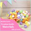 100pcs Easter Mini Eggs Decorations for Kids Easter Day,Artificial Bird Eggs Easter Decorations Speckled Eggs for Kid Art Crafts Easter Eggs Home Mini Easter Stuffers Spring Party Decorations
