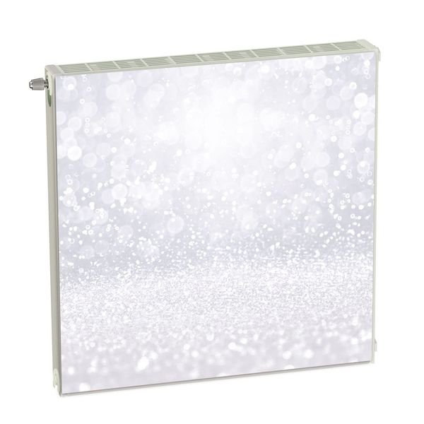 Magnet Heizkörperverkleidung Heizkörperabdeckung Weiss Abstrakt 60x60 cm Heizung Abdeckung Verkleidung Magnetische Abdeckmatte Kühlschrank aus Einem Flexiblen Magneten Digitaler Aufdruck