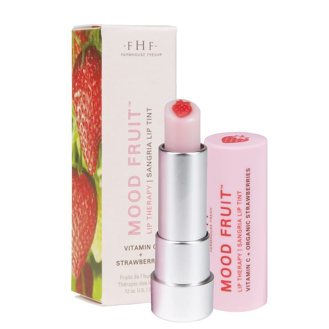 FarmHouse Fresh Strawberry Mood Fruit Lip Therapy, 0.12 oz.