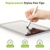 sourcing map 60Pcs Replacement Stylus Pen Tips 4.5mm Conductive Capacitive Touch Screen Pens Tips Silicone Rubber, Black
