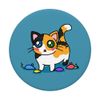 Calico Kitten with Cat Toys PopSockets Swappable PopGrip