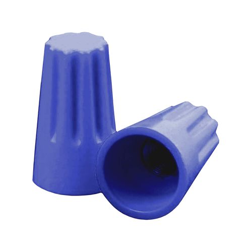 Wire Connectors Blue Twist On Electrical Connectors 22-14 Gauge Wire Caps Wire Nuts Easy Screw On Cap Conical Nuts Super-Deals-Shop (500)