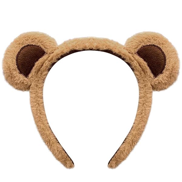 Animals Headband Bear Ears Children in Need Headband, Cute Cartoon Ear Headbands Animal Costume, Animal Party Costume Accessories for Adult Kids Daily Dress Up, Photography, Cosplay (Brown)
