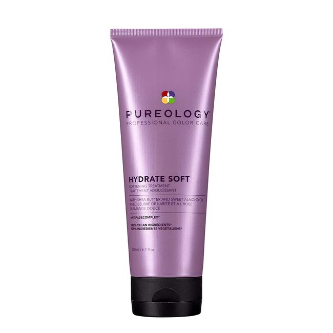 Pureology Hydrate Soft, Softening Treatment Hair Mask, for Dry Colour-Treated Hair, Vegan Formulas, Sulphate Free for a Gentle Cleanse, 200 ml