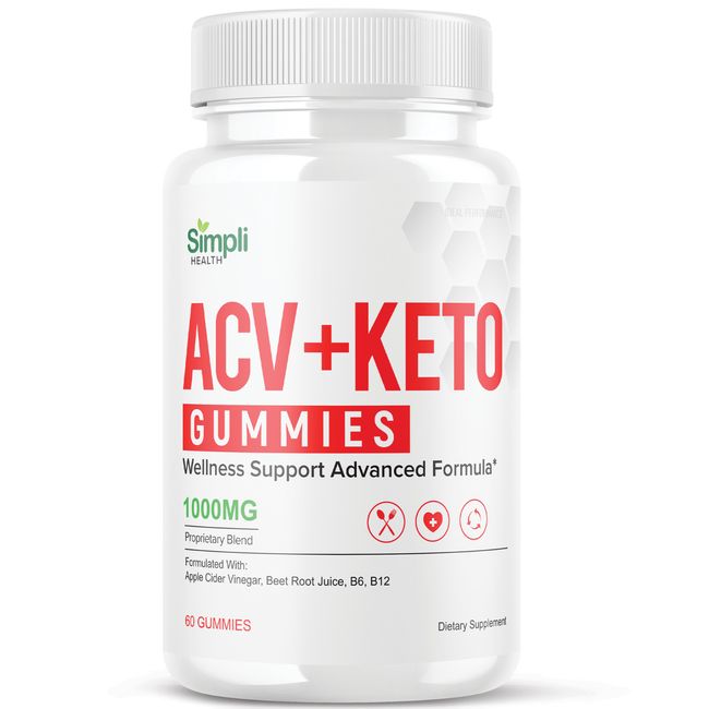 Simpli Health ACV Keto Gummies Simplihealth ACV Plus Keto Gummies (60 Gummeis)