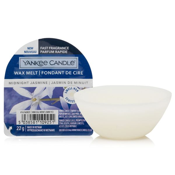 Yankee Candle Duftwachs Wax Melts | Midnight Jasmine | bis zu 8 Stunden Duft | 1 Stück