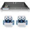 eMagTech 5Pcs LC Coupler Multimode Fibre Optic LC Fiber Keystone Optic Duplex 10GB F/F for Wall Plates Patch Panels Surface Mount Boxes