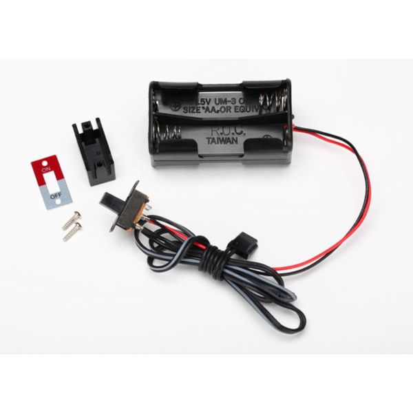 Traxxas 3170X Battery Holder 4-Cell/On-Off Switch Nitro 4-Tec Vee Jato 2.5/3.3