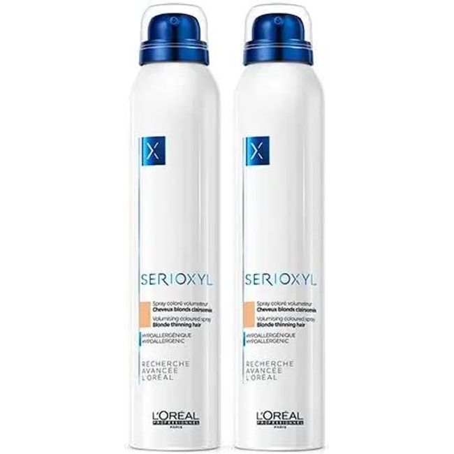 L'Oreal DOUBLE Serioxyl Volumising Hair Fibre Spray Blonde 250ml