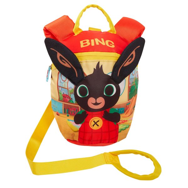 Bing Bunny Boys Girls 3D Ears Backpack With Reins Kids Detachable Safety Harness Nursery Bag