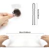 Qufiiry 24Pcs Invisible Bun Nets, Ballet Hair Net for Girls, Hair Nets for Women Buns, 50cm/20inch Elastic Edge Mesh, with 10PCS U Shaped Hair Pins, for Hair Ballet Gymnastics Bun Making