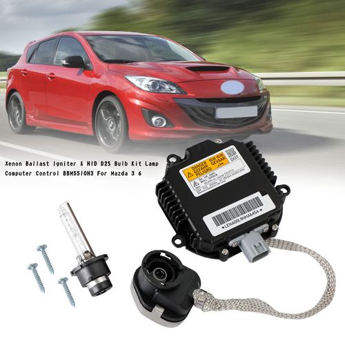 Frezon Xenon Ballast Igniter & HID D2S Bulb Kit Lamp Computer Control Fit For Mazda 3 2010-2014,6 2011-2013